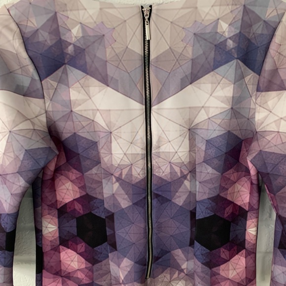 Bar II Geometric Purple Dress - Picture 4 of 5